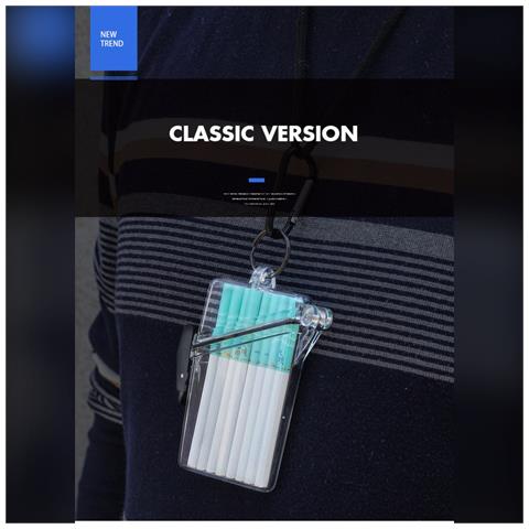 Portasigarette E Porta Carte In Acrilico Sigillato Slim - Formato Tascabile Transparent - Foto 7