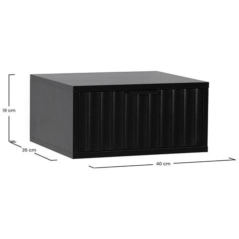 Set Di 2 Comodini Sospes Lluvia 1 Cassetti Colore Nero - Foto 7