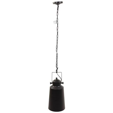 Plafoniera In Metallo Nero 19,5x19,5x34/123h - Foto 1