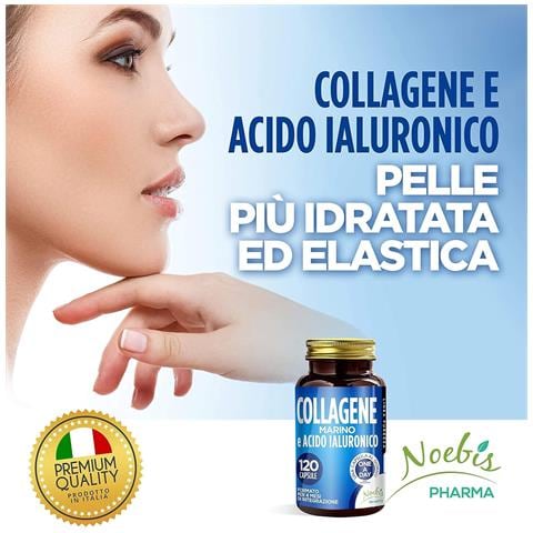 Collagene Marino e Acido Ialuronico 120 Capsule - Collagene Idrolizzato e Sodio Ialuronato - Supporto Pelle, Elasticità e Articolazioni (Confezione quintupla) - Foto 5