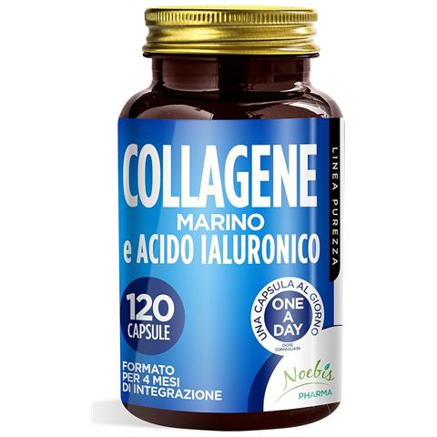 Collagene Marino e Acido Ialuronico 120 Capsule - Collagene Idrolizzato e Sodio Ialuronato - Supporto Pelle, Elasticità e Articolazioni (Confezione quintupla) - Foto 1