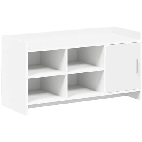 Mobile per scarpe con archiviazione Bianco 100 x 39,5 x 51 cm - Foto 1