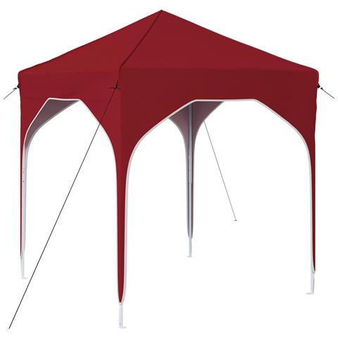 Tenda per feste a pop-up 194 x 194 x 245 cm Borgogna - Foto 1
