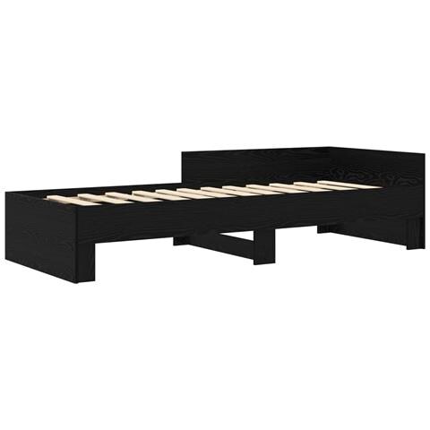 Struttura letto con testata Rovere Nero 80 x 200 cm - Foto 2