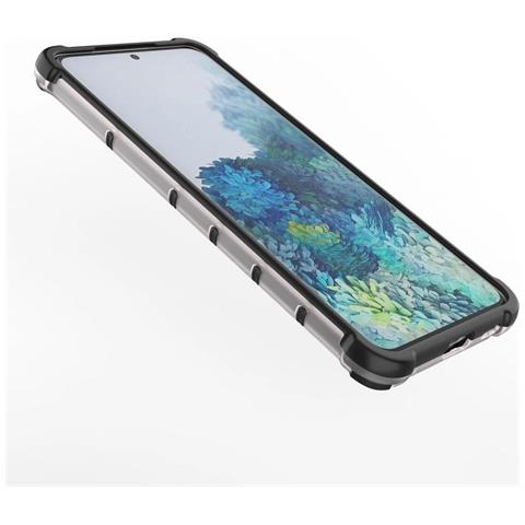 Coperchio A Nido D'ape Con Cornice In Gel Per Samsung Galaxy S22+ (s22 Plus), Trasparente - Foto 2