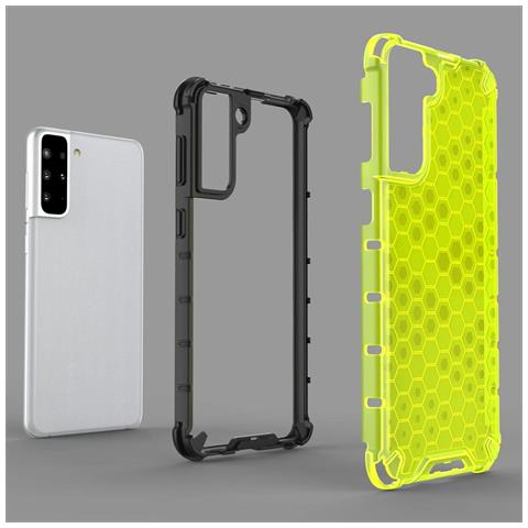 Coperchio A Nido D'ape Con Cornice In Gel Per Samsung Galaxy S22+ (s22 Plus), Trasparente - Foto 6