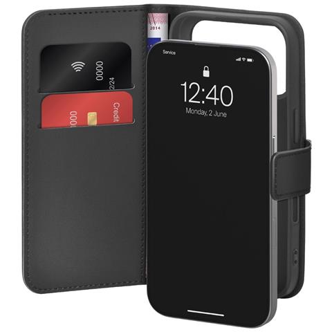 Custodia Per Iphone 17 Pro Nera In Ecopelle (pu) Puro - Foto 1