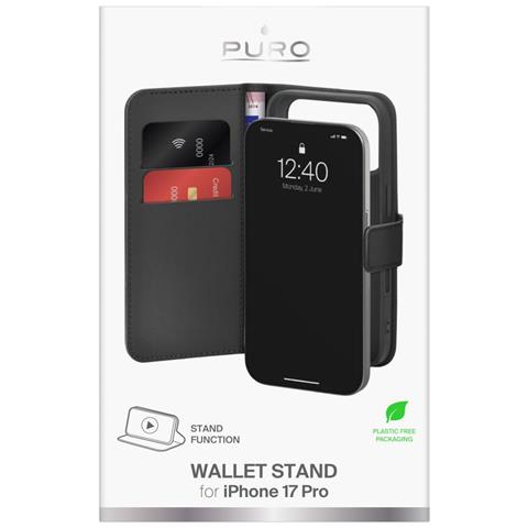 Custodia Per Iphone 17 Pro Nera In Ecopelle (pu) Puro - Foto 2