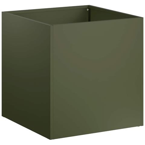 Vaso da giardino Verde Oliva 20 x 20 x 20 cm - Foto 1