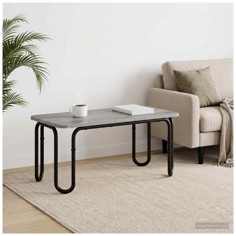 Tavolino da salotto Sonoma grigio 100 x 50 x 45 cm - Foto 2