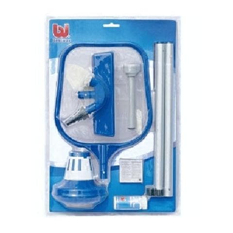 Set accessori per piscine per l'igiene e la pulizia con retino e termometro - Foto 1