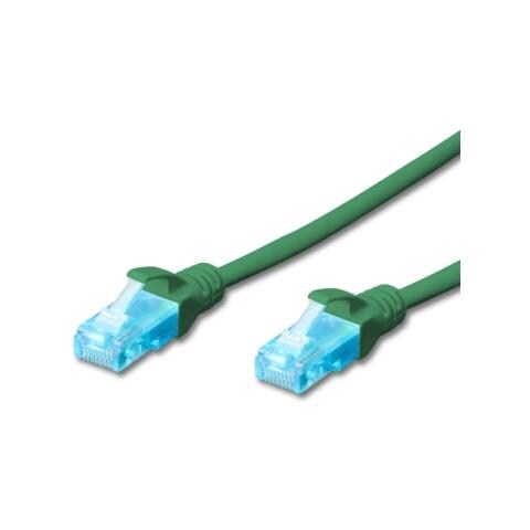 CAVO PATCH CAT. 5e U / UTP CCA 1,0 mt, VERDE - Foto 1