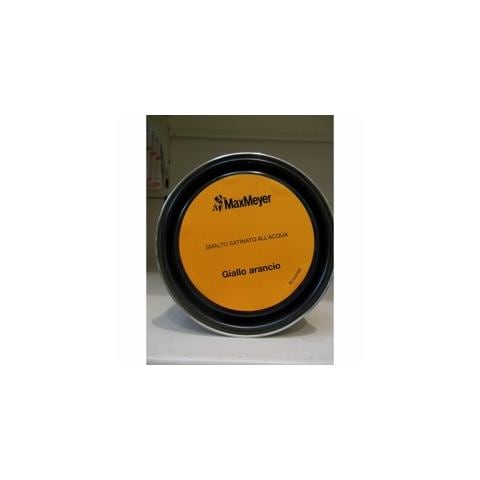 Smalto Acrilico All'Acqua Pronto All'Uso, Finitura Satinata, Latta Da 500 Ml, Resa 3,5-5,5 Mq Giallo Arancio - Foto 1