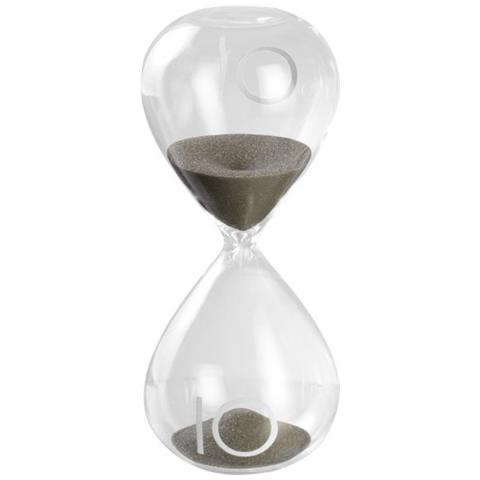 Clessidra In Vetro Design Timer Sabbia Grigio Durata 10 Minuti Mascagni - Foto 1