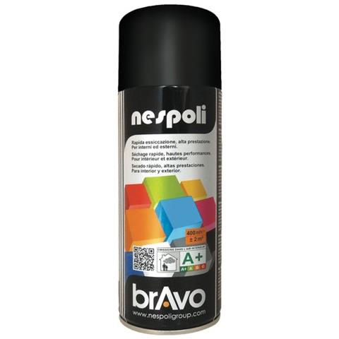 Smalto Spray Acrilico Rapida Essicazione Nero - Ral 9005 Opaca 400 Ml Bravo - Foto 1