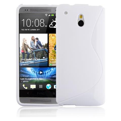 Custodia Compatibile Con Htc One M4 Mini (1.gen.) In Magnesio Bianco - Coperchio Protettivo In Silicone Tpu Flessibile - Foto 1