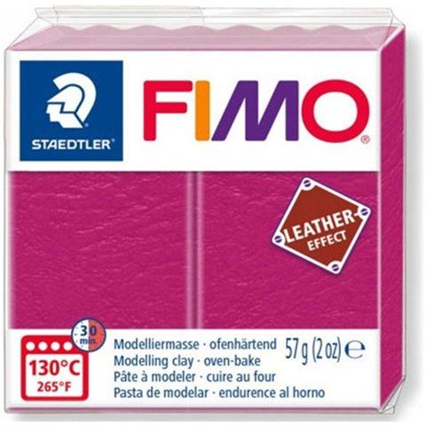 St Fimo Leather-effect 8010-229 - Pasta Da Modellare Che Si Indurisce In Forno, Per Oggetti Creativi In Similpelle, Effetto Pelle E Tatto, Colore: Bacca - Foto 8