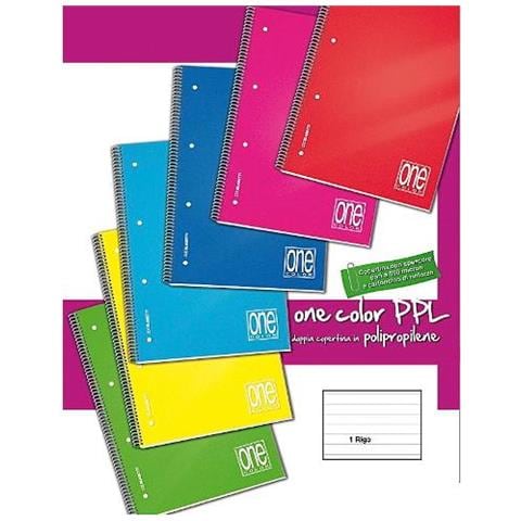 Quaderno Blocco Spiralato A4 Rigatura 1r Colori Assortiti - Foto 1