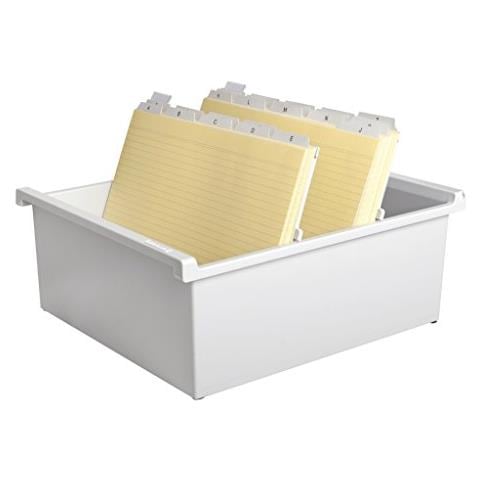 Han 954-0-1-11 - Schedario Per Circa 1.300 Cartellini Formato A4 Orizzontale, 325 X 140 X 347 Mm, Grigio Chiaro - Foto 3