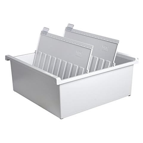 Han 954-0-1-11 - Schedario Per Circa 1.300 Cartellini Formato A4 Orizzontale, 325 X 140 X 347 Mm, Grigio Chiaro - Foto 1