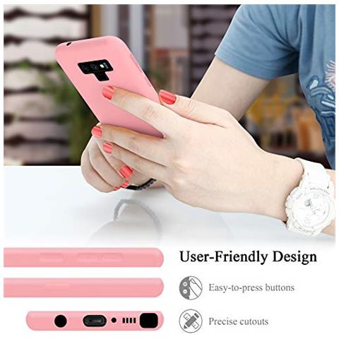 Custodia Compatibile Con Samsung Galaxy Note 9 In Liquid Rosa - Coperchio Protettivo In Silicone Tpu Flessibile - Foto 2