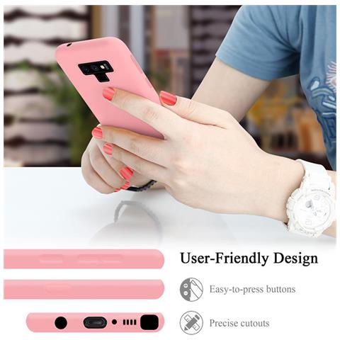 Custodia Compatibile Con Samsung Galaxy Note 9 In Liquid Rosa - Coperchio Protettivo In Silicone Tpu Flessibile - Foto 10