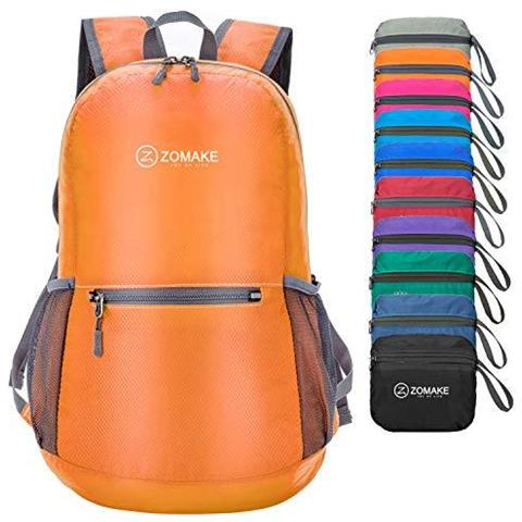 Ultra Leggero Pieghevole Zaino Water Resistant Escursionismo Daypack Unisex Piccolo Zaino Per Travel Outdoor Sports (arancione) - Foto 1