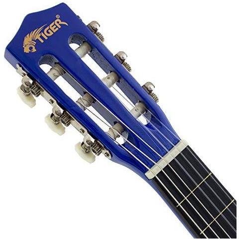 Tiger 14 Dimensioni Classica Spagnola Guitar Pack - Blu - Foto 4