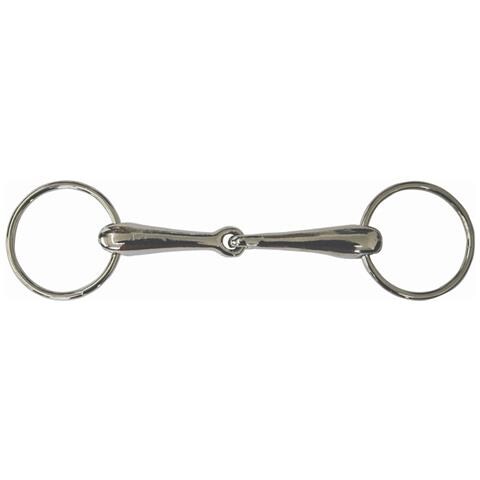 Filetto Ad Anelli Snodato In Ferro Imboccatura Piena Spessore 21 Mm 12,5 Cm - Foto 1