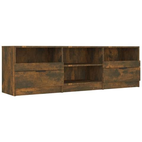 Mobile Tv Rovere Fumo 150x33,5x45 Cm In Legno Ingegnerizzato - Foto 1
