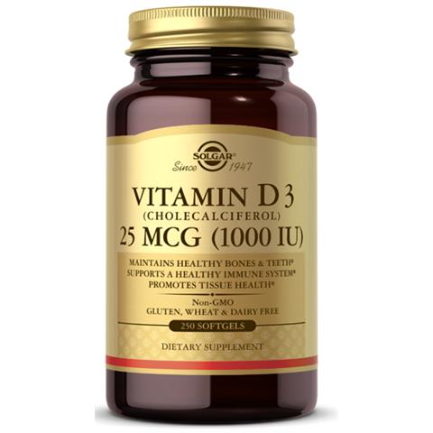 Vitamina D3 1000 Ui 250 Capsule Molli Solgar - Foto 1