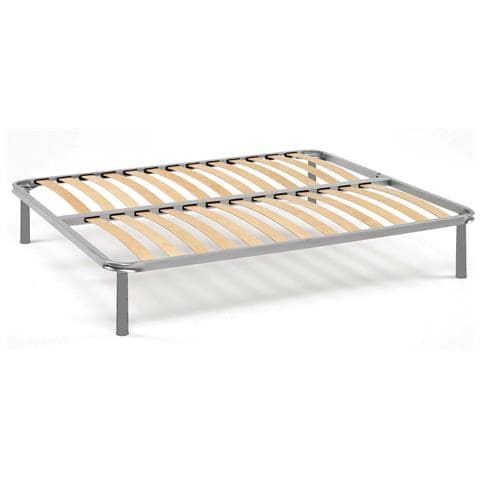 Rete Letto Matrimoniale Alessa, Rete Ortopedica In Multistrato Di Betulla A 13 Doghe, 100% Made In Italy, Cm 140x200h 34 - Foto 4