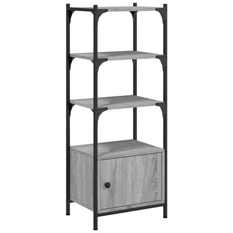 Libreria 3ripiani Grigio Sonoma 41x30x109,5cm Legno Multistrato - Foto 2