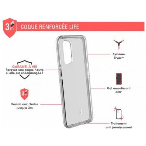 Cover Rinforzata Per Oppo Find X2 Lite Life, Trasparente - Foto 2