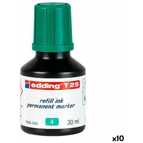 Ricarica Inchiostro T25 Marcatore Permanente Verde 30 Ml (10 Unità) - Foto 1