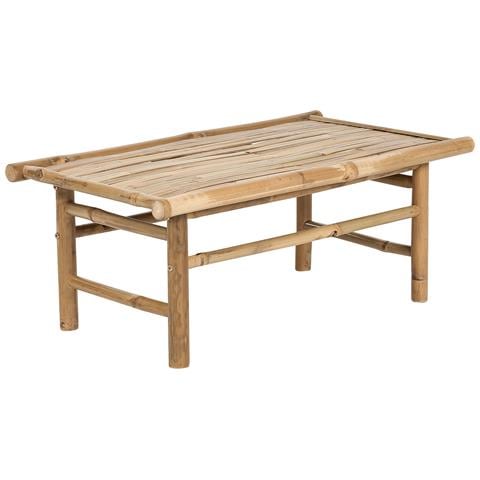 Set Da Giardino Con Tavolo 2 Posti Todi Legno Di Bambù Tortora - Foto 2