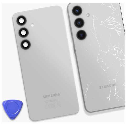 Vetro Posteriore Originale Galaxy S24, Argento - Foto 4