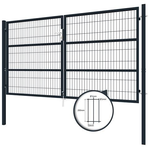 Pacchetto Cancello Battente In Rete Razo 300b160 + Cancello Grigio Da 1 M - Foto 2
