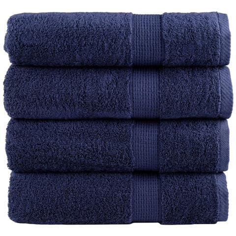 Asciugamani per Sauna SOLUND 2pz Blu Navy 50x100 cm 600gsm - Foto 1