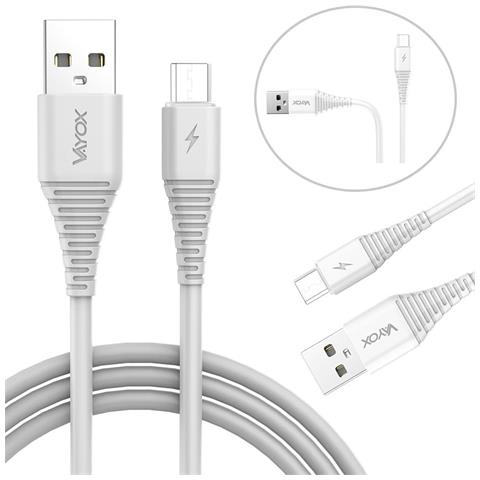 Cavo Usb - Micro Usb 2m Bianco Va0290 - Foto 2