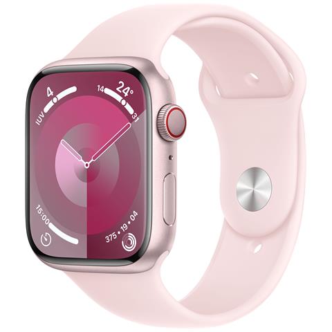 Watch Series 9 45 mm Digitale 396 x 484 Pixel Touch screen 4G Rosa Wi-Fi GPS (satellitare) - Foto 1