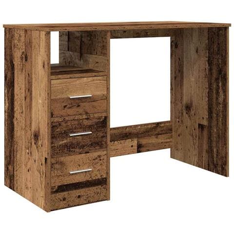 Scrivania Legno Antico 102x76x50 Cm In Legno Multistrato - Foto 2