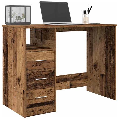 Scrivania Legno Antico 102x76x50 Cm In Legno Multistrato - Foto 1
