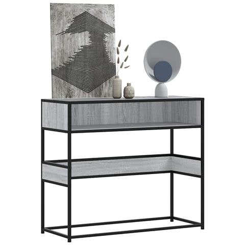 Tavolo Consolle Rovere Sonoma 90x35x80 Cm In Legno Multistrato - Foto 1