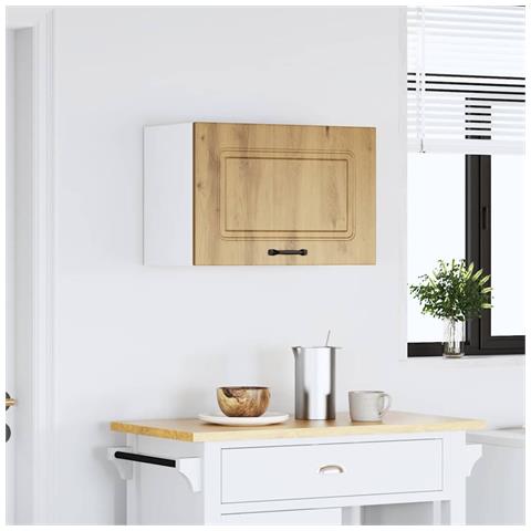 Pensile Da Cucina Kalmar Rovere Artigianale Legno Multistrato - Foto 3