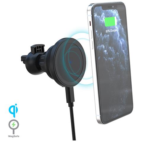 Supporto Magnetico, Compatibile Con Magsafe Iphone12/13, Con Caricatore Di Ricarica Rapida Wireless Qi Per Auto. Funzione Di Caricatore Da Tavolo Qi Universale. - Foto 1