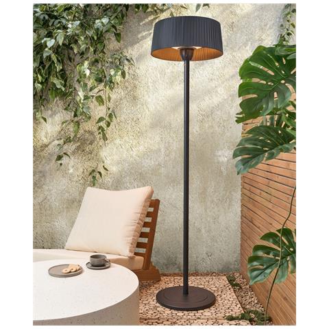 Riscaldatore A Infrarossi Da Patio A Piantana Varazze 1500 W Nero - Foto 1
