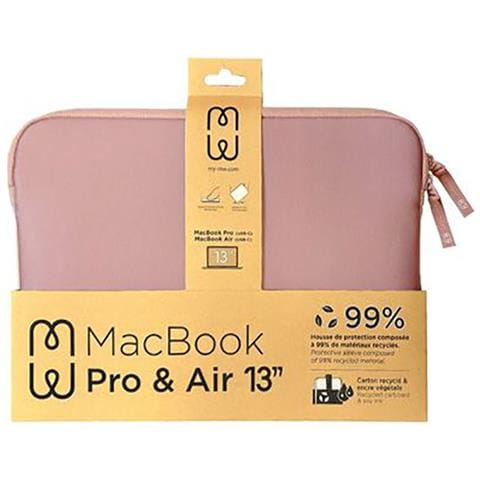 Cover Per Macbook 13” Basic Life Edition In Schiuma, Bianco / Rosa - Foto 4