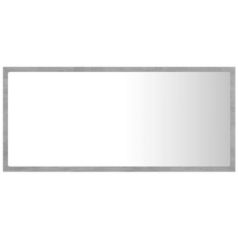 Specchio Da Bagno A Led Grigio 90x8,5x37 Cm In Acrilico - Foto 2