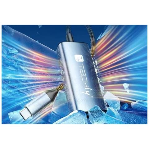 IDATA USB-ETGIGAC2 replicatore di porte e docking station per laptop Cablato USB 3.2 Gen 1 (3.1 Gen 1) Type-C Nero, Argento - Foto 4